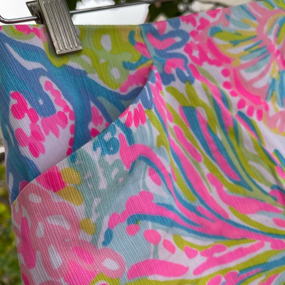 Lilly Pulitzer Pink and Blue Floral Skirt - Picture 5 of 7